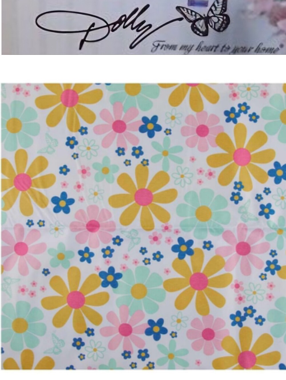 Dolly Parton Floral Print Picnic Blanket- Pink